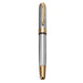 Frosted Nib Gold & Silver Fountain Pen