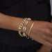 Set of 3 Gold Bracelets - Seashell, Thick Chain, and Snake Chain Styles-sourcy-global.myshopify.com-