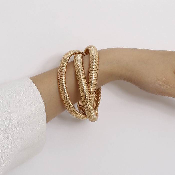 Spiral Bracelet | Gold