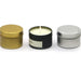 Tin/Candle Containers with Lid | Multiple Colors