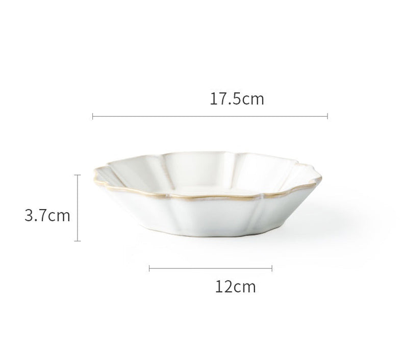 White Petal-Shaped Bowl/Plate | Multiple Styles