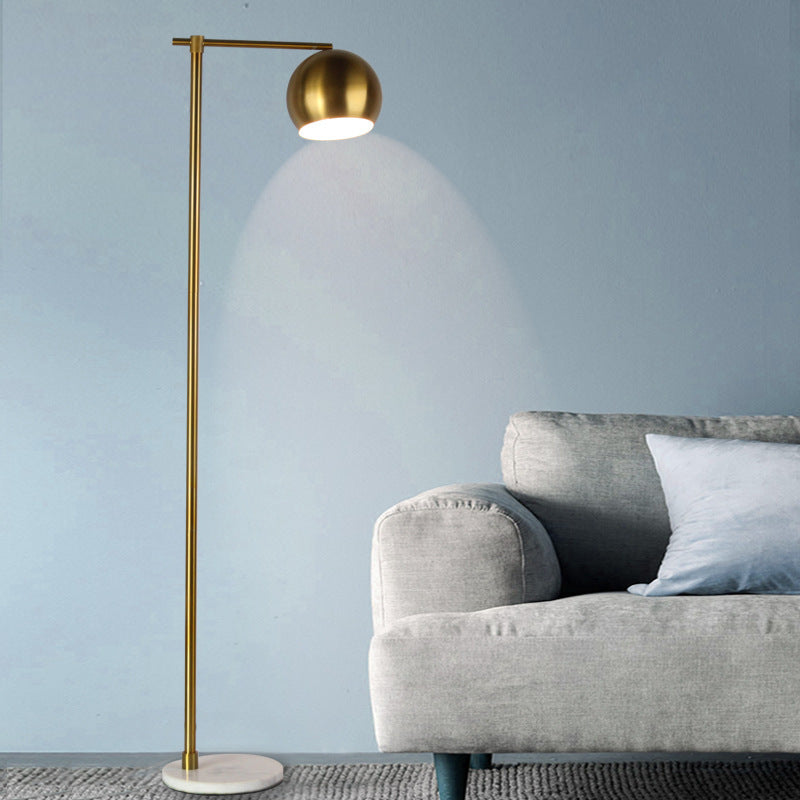 Floor Lamp with Marble Base | Multiple Colors