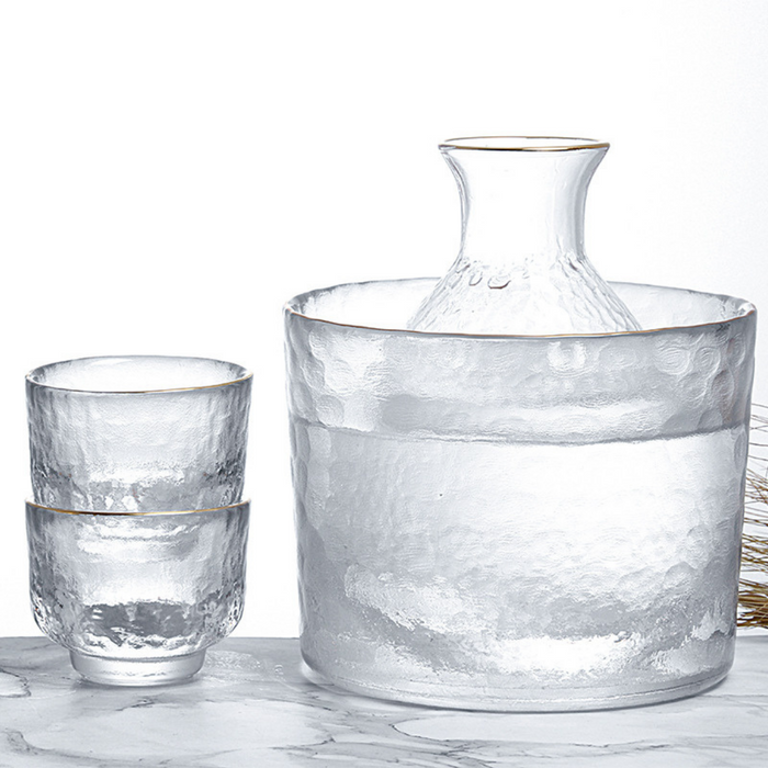 Japanese Style Frosted Glassware | Set Available