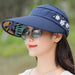 Sun Hat/Visor with Floral Beads | Multiple Colors