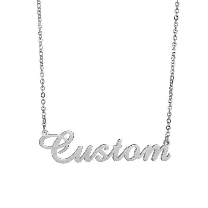 Stainless Steel Name Necklace | Customizable Design