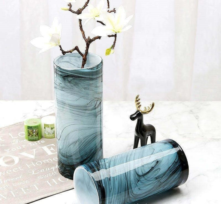 Marble Glass Vase | Multiple Colors/Sizes