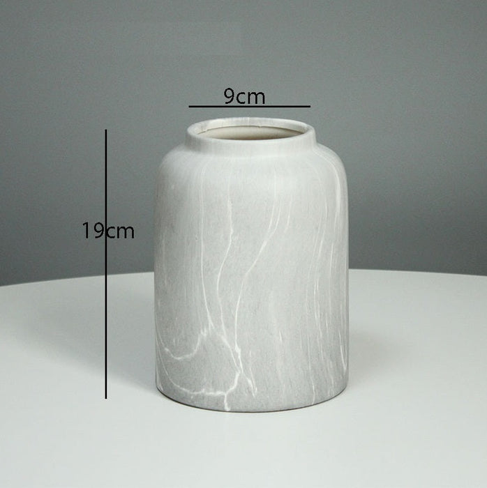 Grey Marble Ceramic Vase | Multiple Sizes-sourcy-global.myshopify.com-