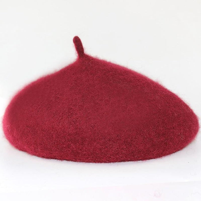 Beret Hat 3--Red