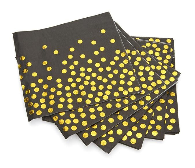 Black & Gold Tissue (25 pcs)-sourcy-global.myshopify.com-