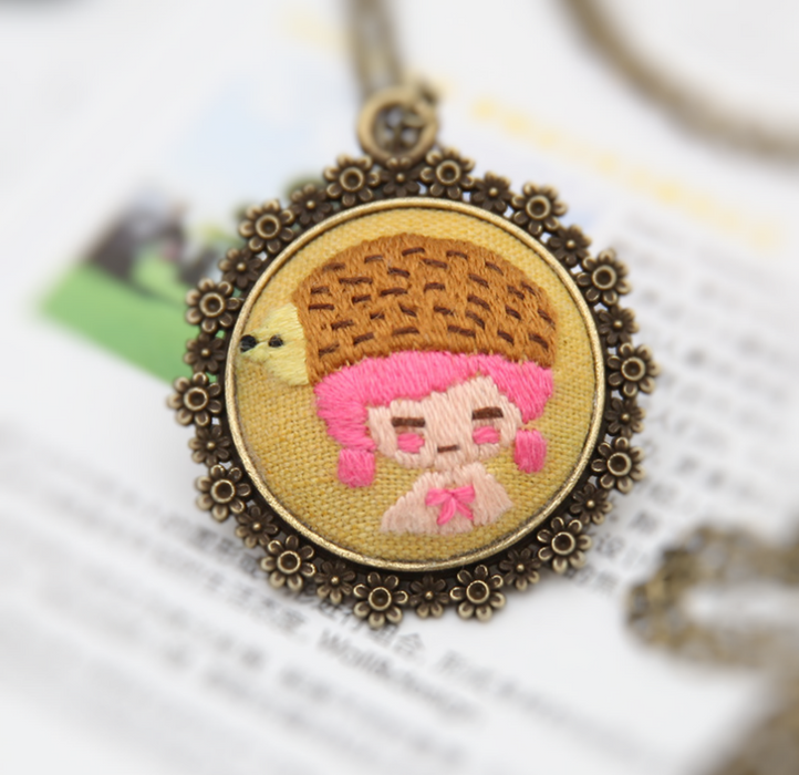 Handmade Embroidered Pendant Necklace | Multiple Styles
