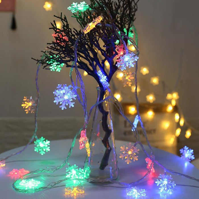 LED Snowflake String Fairy Lights | Multiple Styles/Sizes