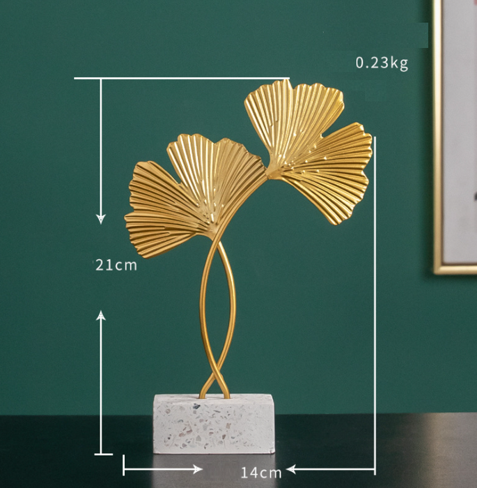 Gold Ginkgo Leaf Display | Multiple Sizes