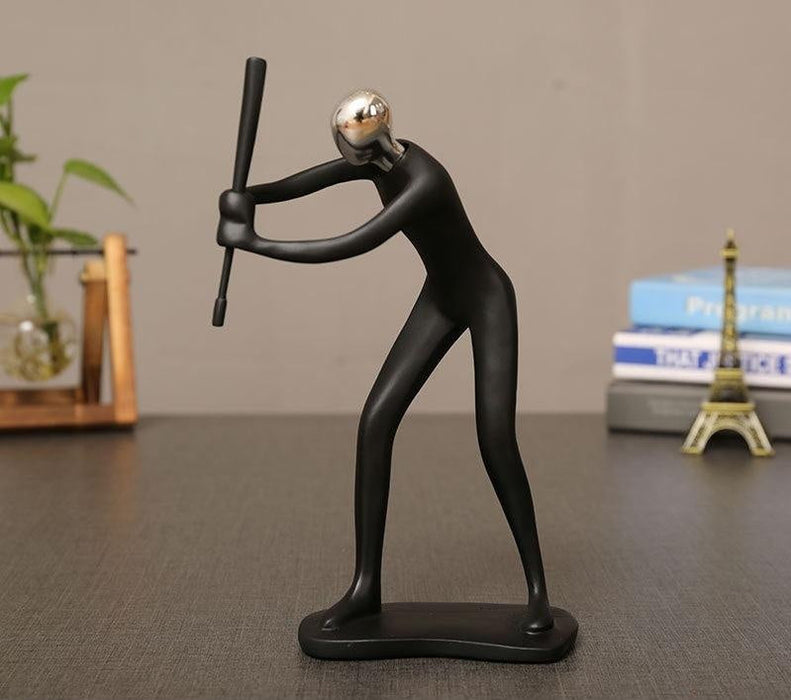 Black Decorative Sports Figurine | Multiple Styles