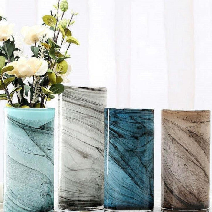 Marble Glass Vase | Multiple Colors/Sizes