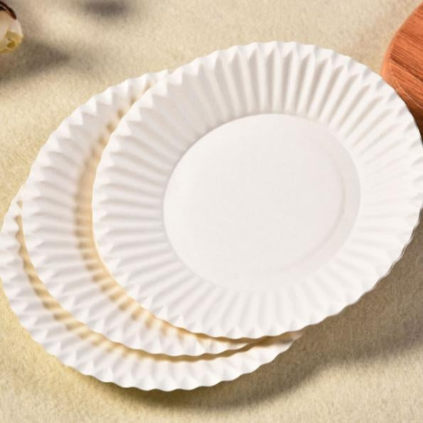 White Paper Plate | Disposable