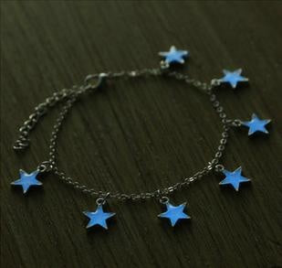 Blue bracelet--Heart