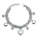 Stainless Steel Pendant Bracelet | Silver
