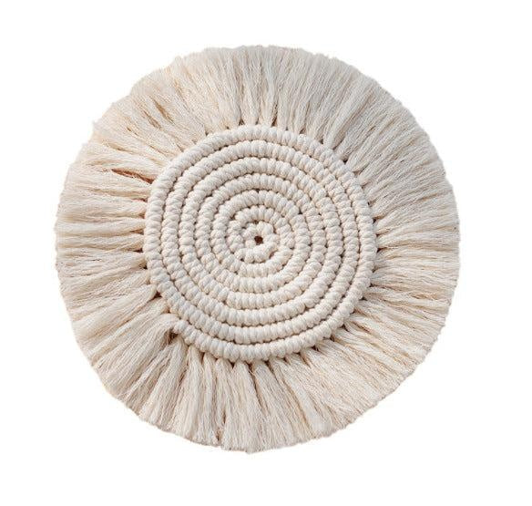 Woven Coaster with Tassels | Multiple Styles