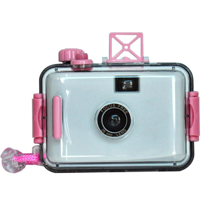 White & Pink Waterproof Reusable Analog/Film Camera