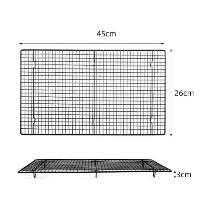 Black Non-Stick Cooling Rack For Oven Baking