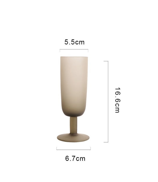 Matte Gradient Wine, Champagne, or Cocktail Glass/Flute | Multiple Styles