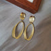 Oval Earrings | Gold