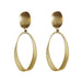 Oval Earrings | Gold