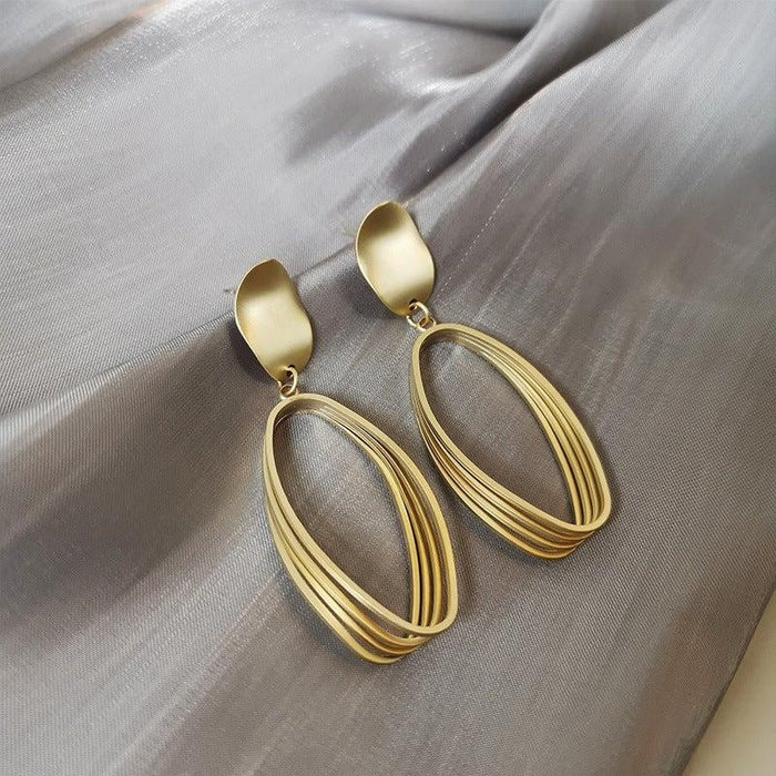 Oval Earrings | Gold-sourcy-global.myshopify.com-