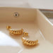 Baguette Earrings | Gold