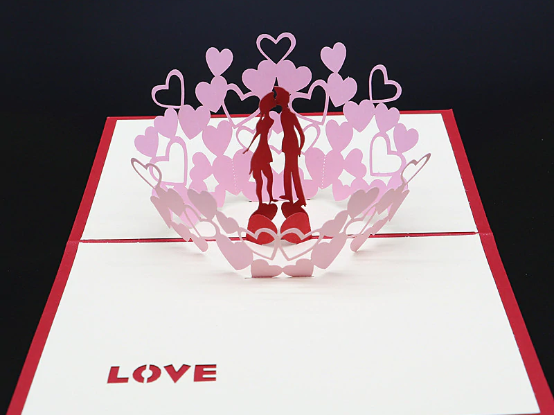 3D lover's Meeting Gift Card
