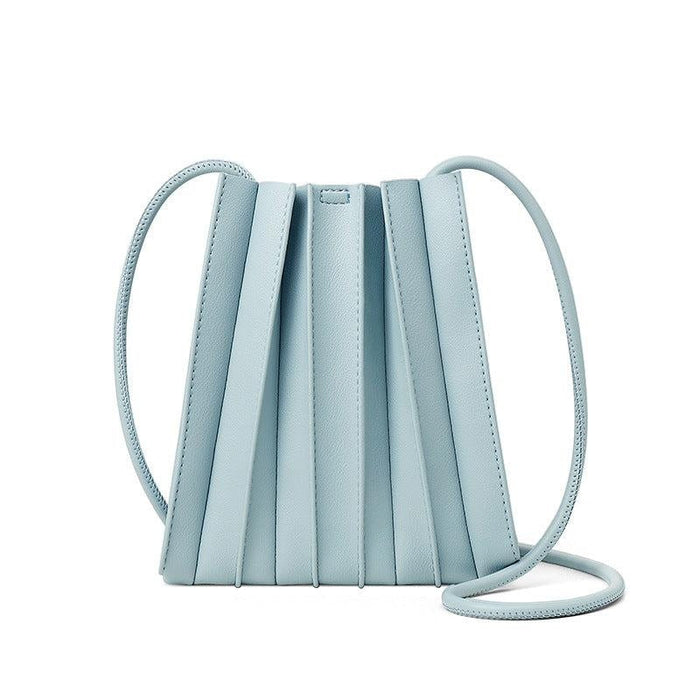 Pleated Small Bag | Blue