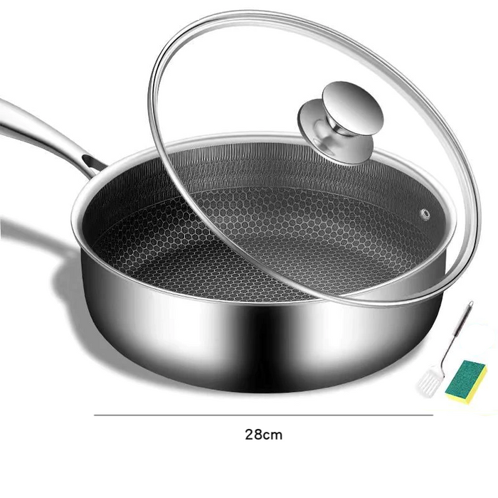 Stainless Steel 316 Non-stick Frying Pan (9cm deep) | Multiple Sizes