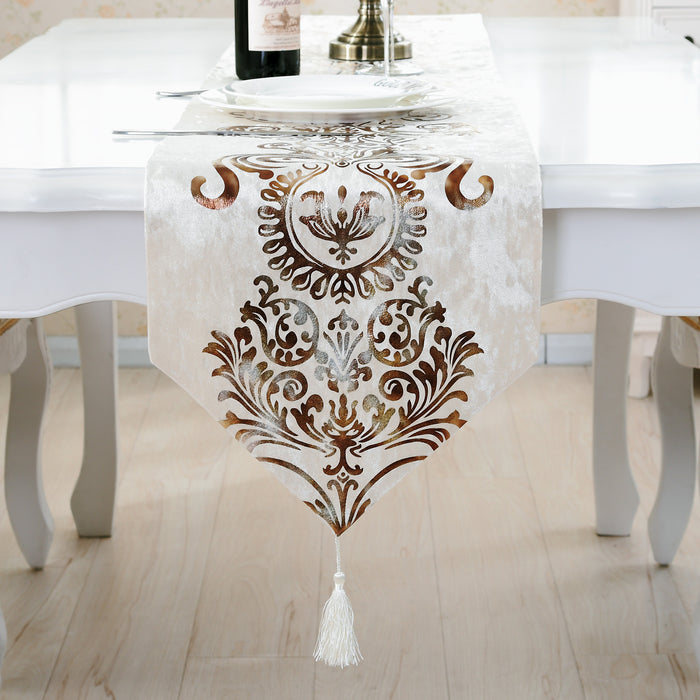 Luxury Embroidered Table Runner | Multiple Colors