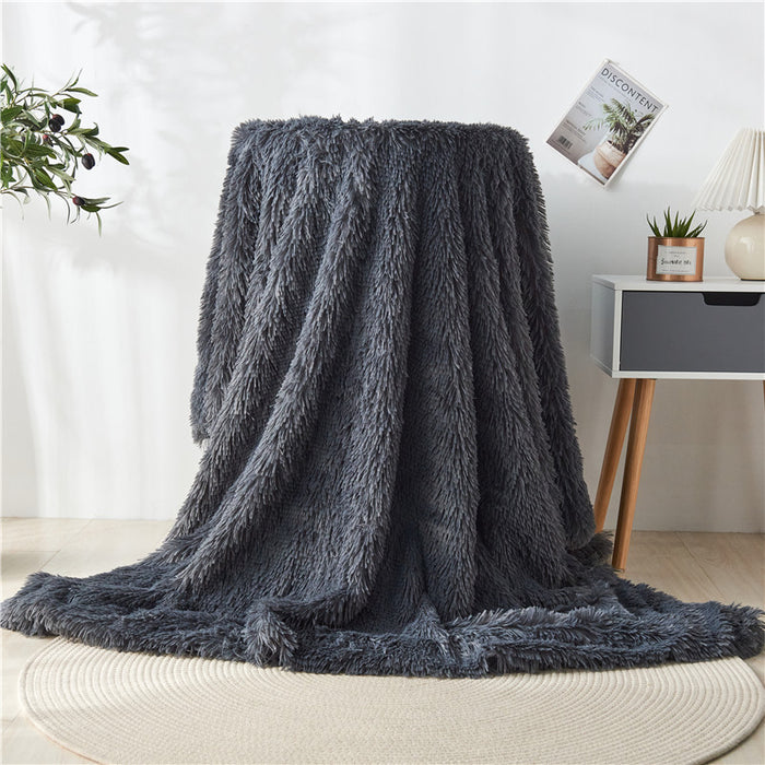 Fuzzy Faux Fur Throw Blanket | Multiple Styles