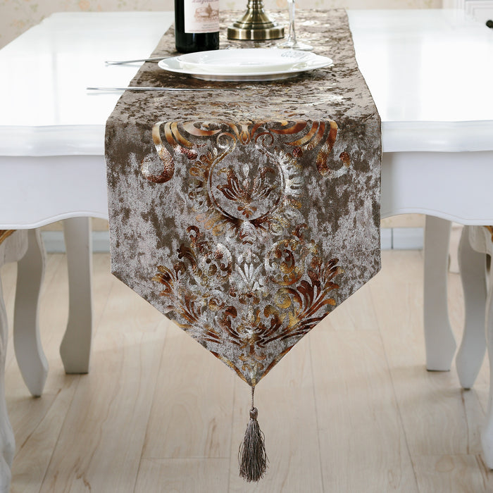 Luxury Embroidered Table Runner | Multiple Colors