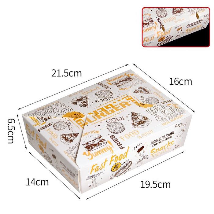 Foldable Paper Meal Box (300 pcs)