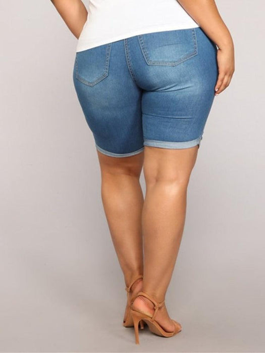 Blue Short Pants Plus Size | Multiple Sizes