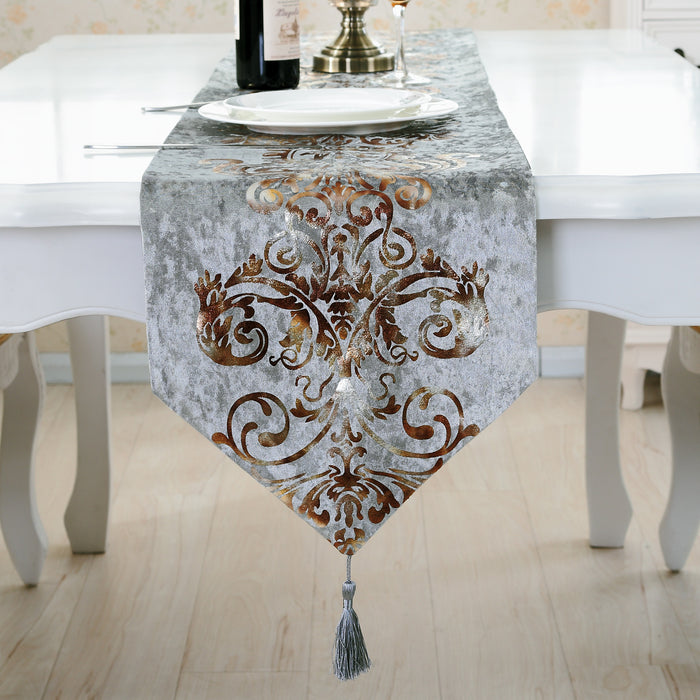 Luxury Embroidered Table Runner | Multiple Colors