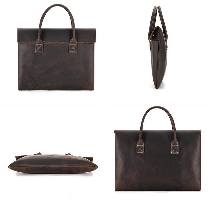 Brown Leather Briefcase | Multiple Sizes