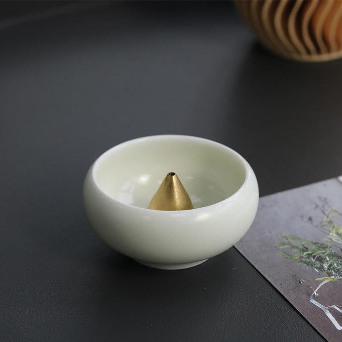 White Ceramic Incense Plate | Multiple Styles